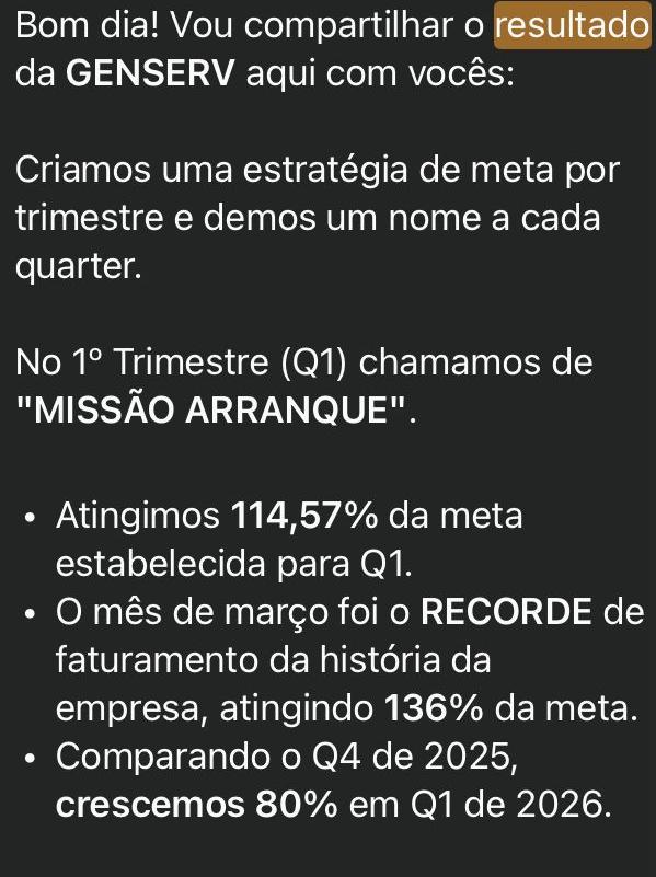 Depoimento de membro do New Money Club